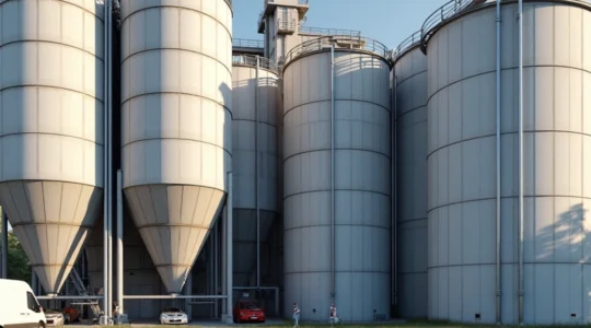 moderner Silos